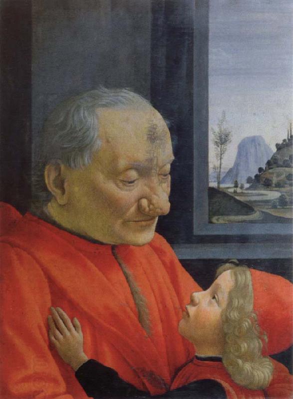 Domenico Ghirlandaio old man with a young boy oil painting picture